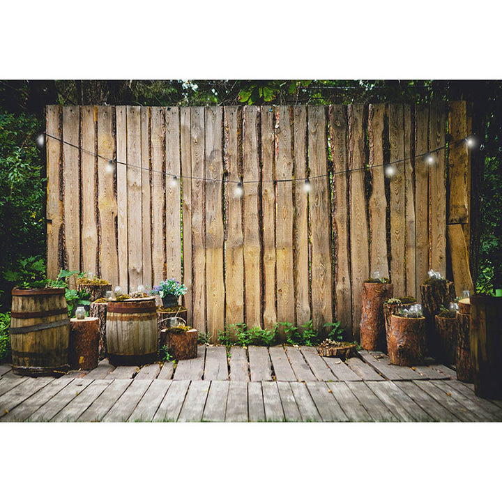Avezano A Wooden Wall In The Woods Photography Backdrop-AVEZANO
