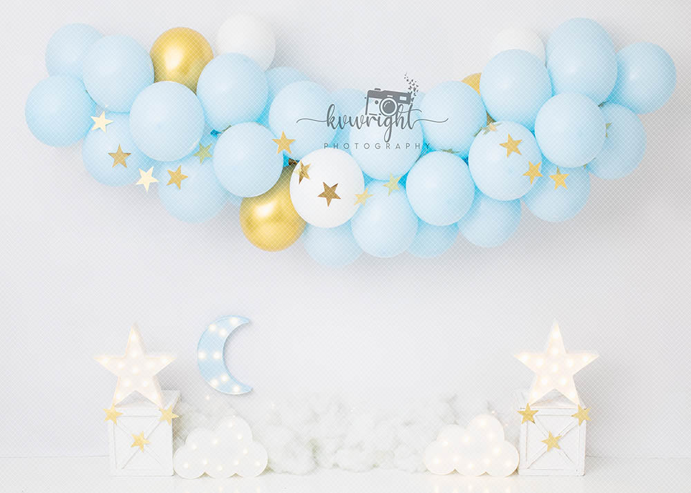 Avezano Star Balloon Theme Photography Birthday Backdrop Designed By Vanessa Wright
