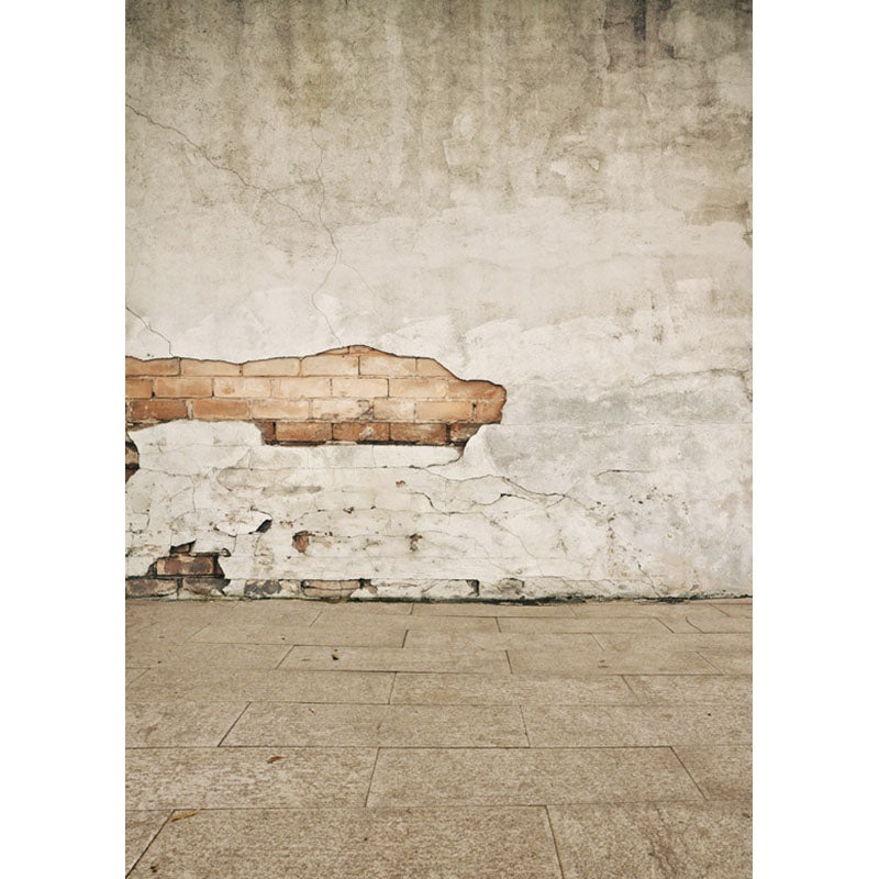 Avezano Do Old Brick Wall Texture Backdrop For Photography With Stone Floor-AVEZANO