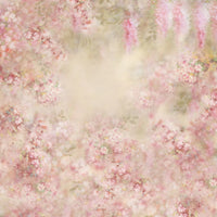 Avezano Pink Hand-Painted Flowers Fine Art Photography Backdrop-AVEZANO