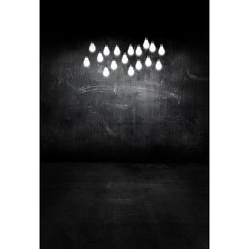 Avezano Black Wall Backdrop With Droplight And Same Style Floor For Photography-AVEZANO