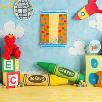 Avezano Back to School Alphabet Crayons Photography Backdrop