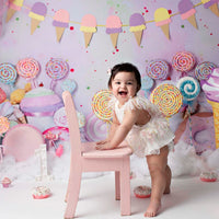 Avezano Lollipops And Donuts Photography Backdrop-AVEZANO