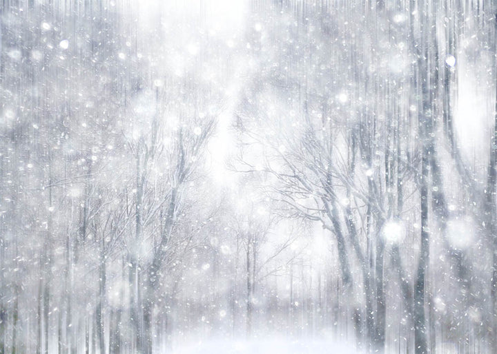 Avezano Hazy Snow in Winter Background Photography-AVEZANO