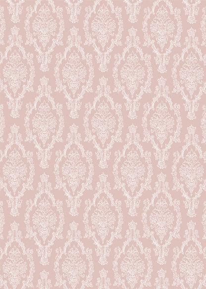 Avezano Pink Background With Classical Floral Pattern Photography Backdrop-AVEZANO