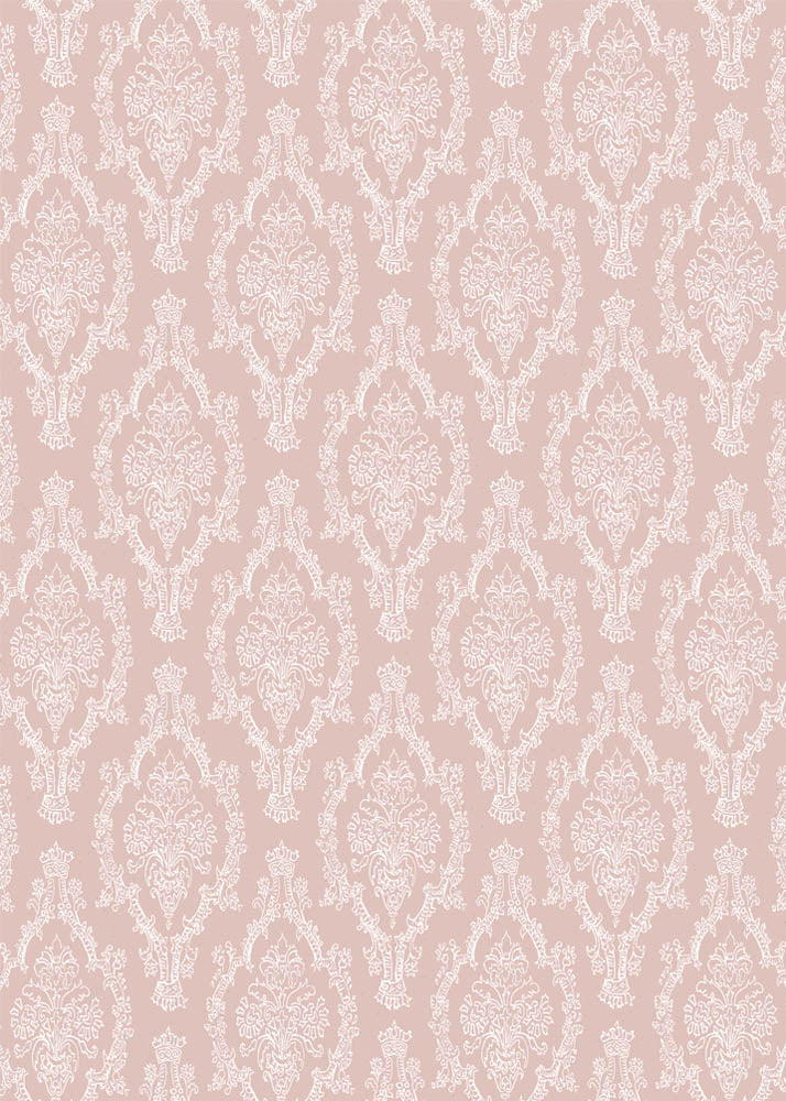 Avezano Pink Background With Classical Floral Pattern Photography Backdrop-AVEZANO