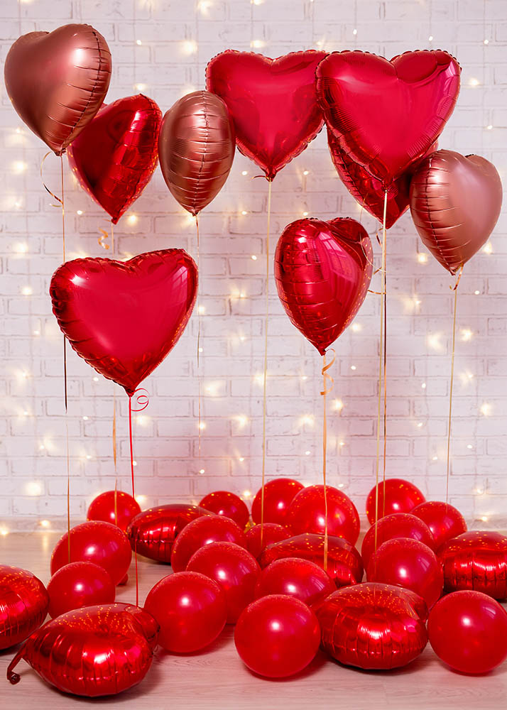 Avezano Love Balloon Valentine'S Day Theme Photography Backdrop-AVEZANO