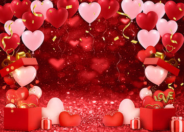 Avezano Red Balloons Valentine'S Day Photography Backdrop-AVEZANO