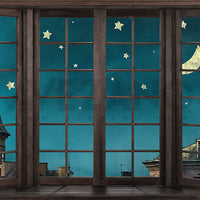 Avezano The Stars Outside the Window 2 pcs Set Backdrop