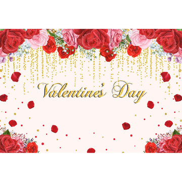 Avezano Red And Pink Rose Valentine'S Day Photography Backdrop-AVEZANO