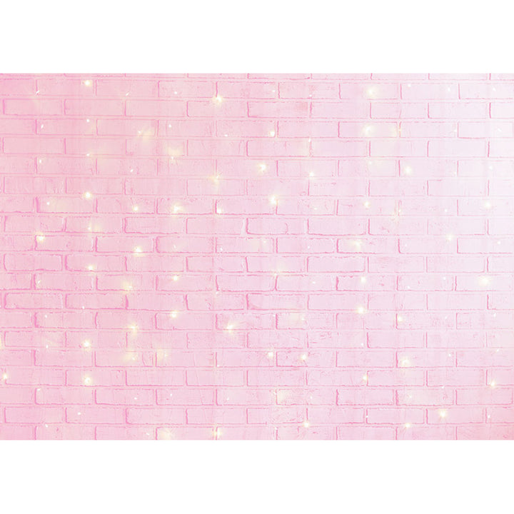 Avezano Pink Blingbling Brick Wall Photography Backdrop-AVEZANO