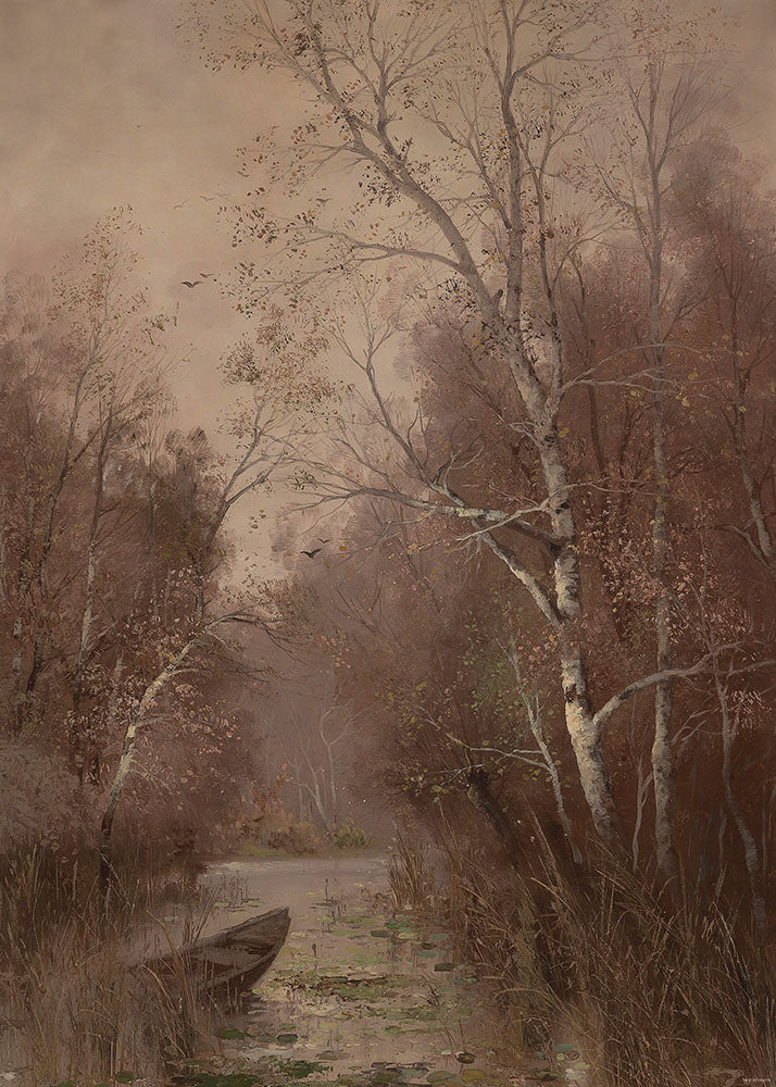 Avezano Path Oil Painting Style Photography Backdrop-AVEZANO