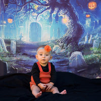 Avezano Wizard Forest and Lanterns Halloween Photography Backdrop