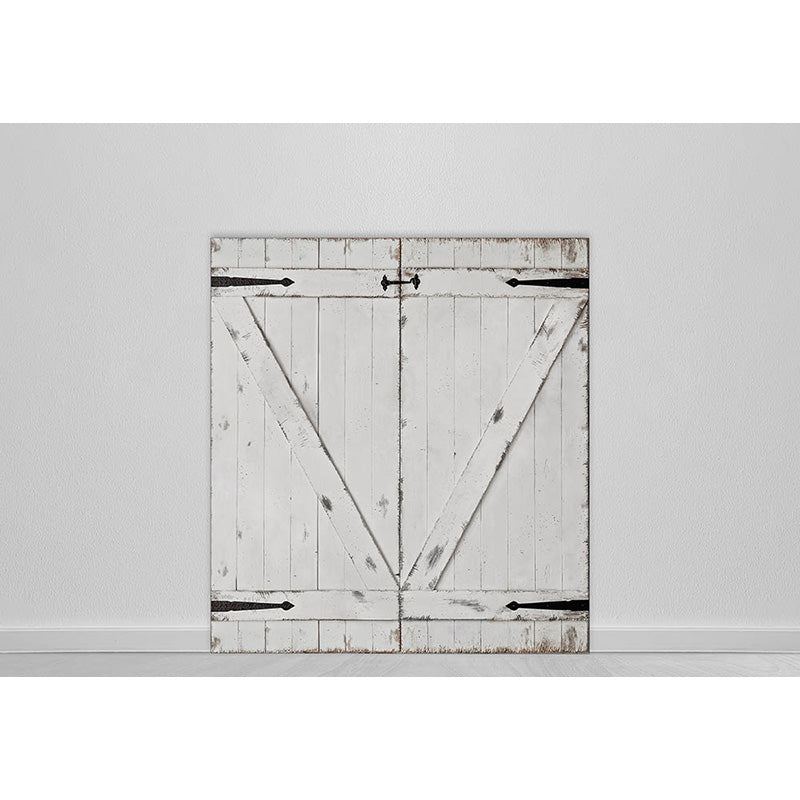 Avezano White Wood Door Photography Backdrop-AVEZANO