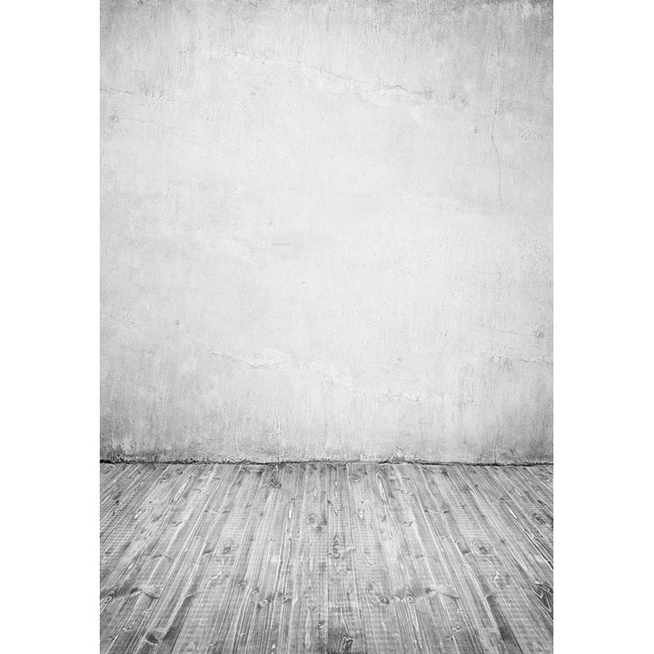 Avezano Gray Tone Wall Backdrop With Vertical Version Wood Floor For Photography-AVEZANO
