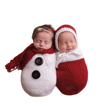 Avezano Newborn Snowman Styling Kit Photography Outfits Props