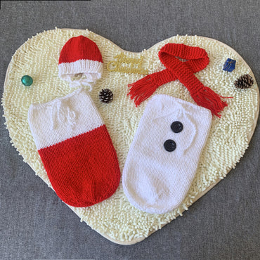 Avezano Newborn Snowman Styling Kit Photography Outfits Props