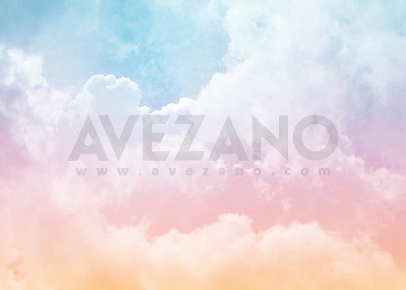 Avezano Beautiful Rainbow Cloud Photography Background-AVEZANO