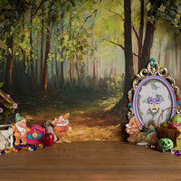 Avezano Magic Mirror And The Dwarf In The Fairy Forest 1st Birthday Cakesmash Photography Backdrop-AVEZANO