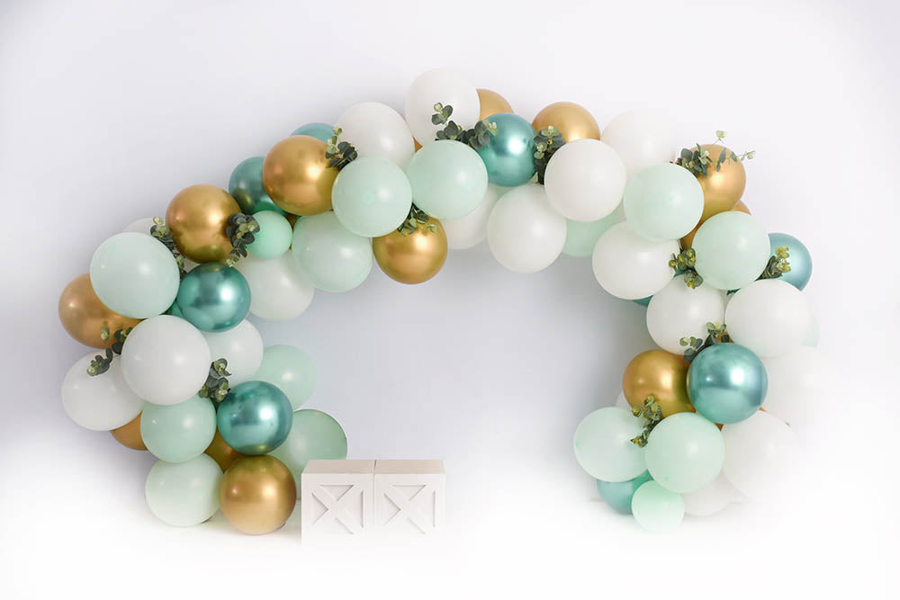 Avezano Balloon Bridge Children Session Theme Photography Backdrop-AVEZANO