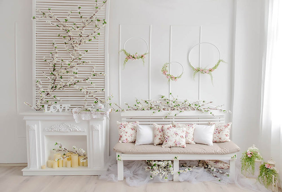 Avezano Love And Peace Elegant Style Interior Photography Backdrop-AVEZANO