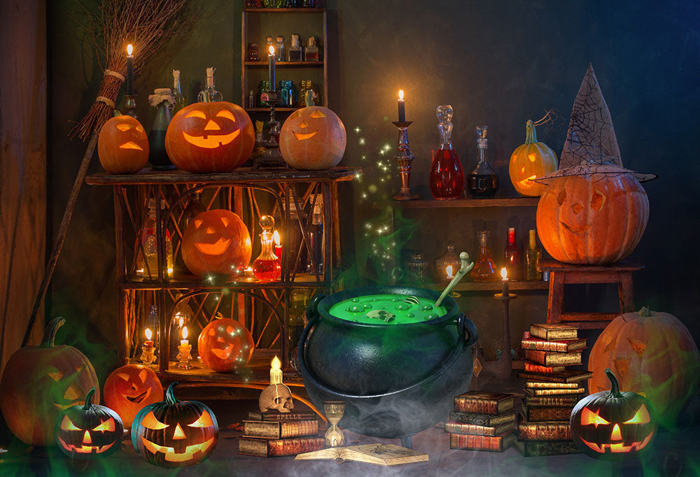 Avezano Witch's Poison Halloween Backdrop for Photography holiday gift