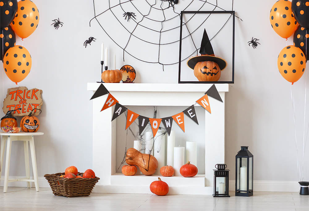 Avezano Trick Or Treat Halloween Backdrop for Photography-AVEZANO