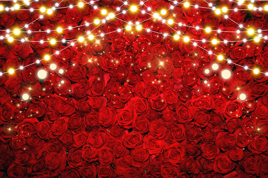 Avezano Rose Wall Valentine'S Day Photography Backdrop-AVEZANO